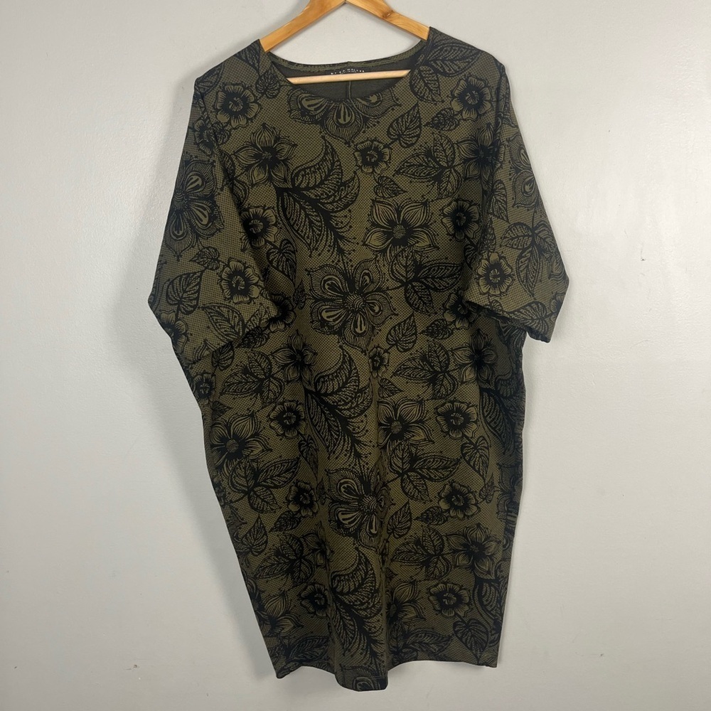Bryn Walker Alina Dress Verde Floral Lagenlook Small green floral - Picture 8 of 8